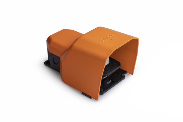 PDK Series Metal Protection 2*(1NO+1NC) Single Orange Plastic Foot Switch